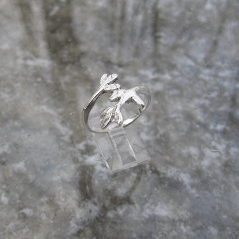 Sterling Silver Sprouting Leaf Ring inspired by nature's renewal, this adorable Sterling Silver ring features a sprouting leaf motif