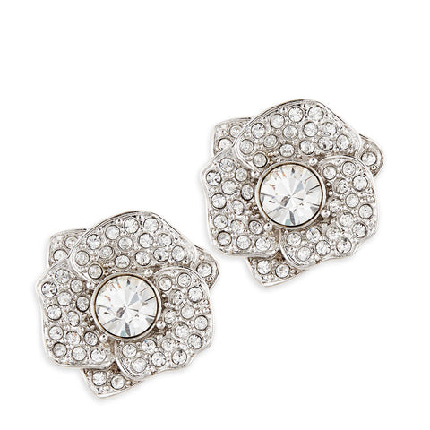 Kate Spade Crystal Flower Earring - Front and Side