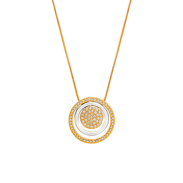 Amanda Suarez Gold Plated Solar Charm Necklace-Bijoux Closet