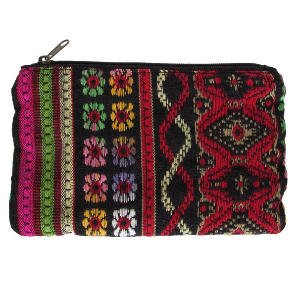 Aphorism Embroidered Carryall Pouch