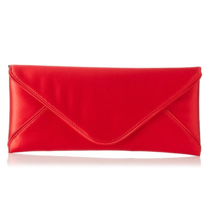 BCBGMAXAZRIA Satin Embellished Lips Envelope Clutch