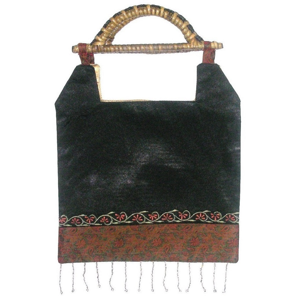 Panel Bead Tassel Bag