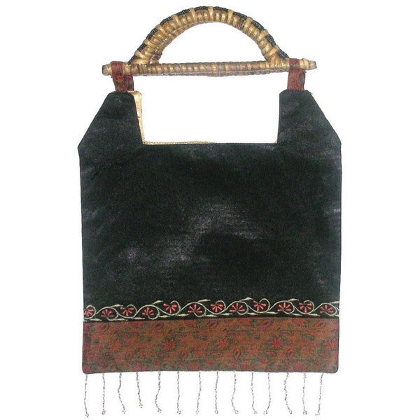 Panel Bead Tassel Bag
