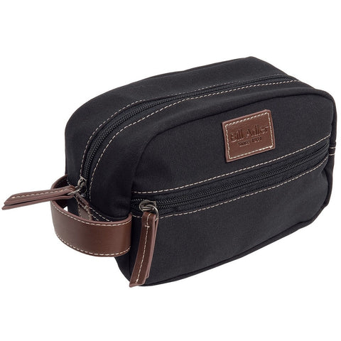 Bill Adler Black Canvas Travel Kit