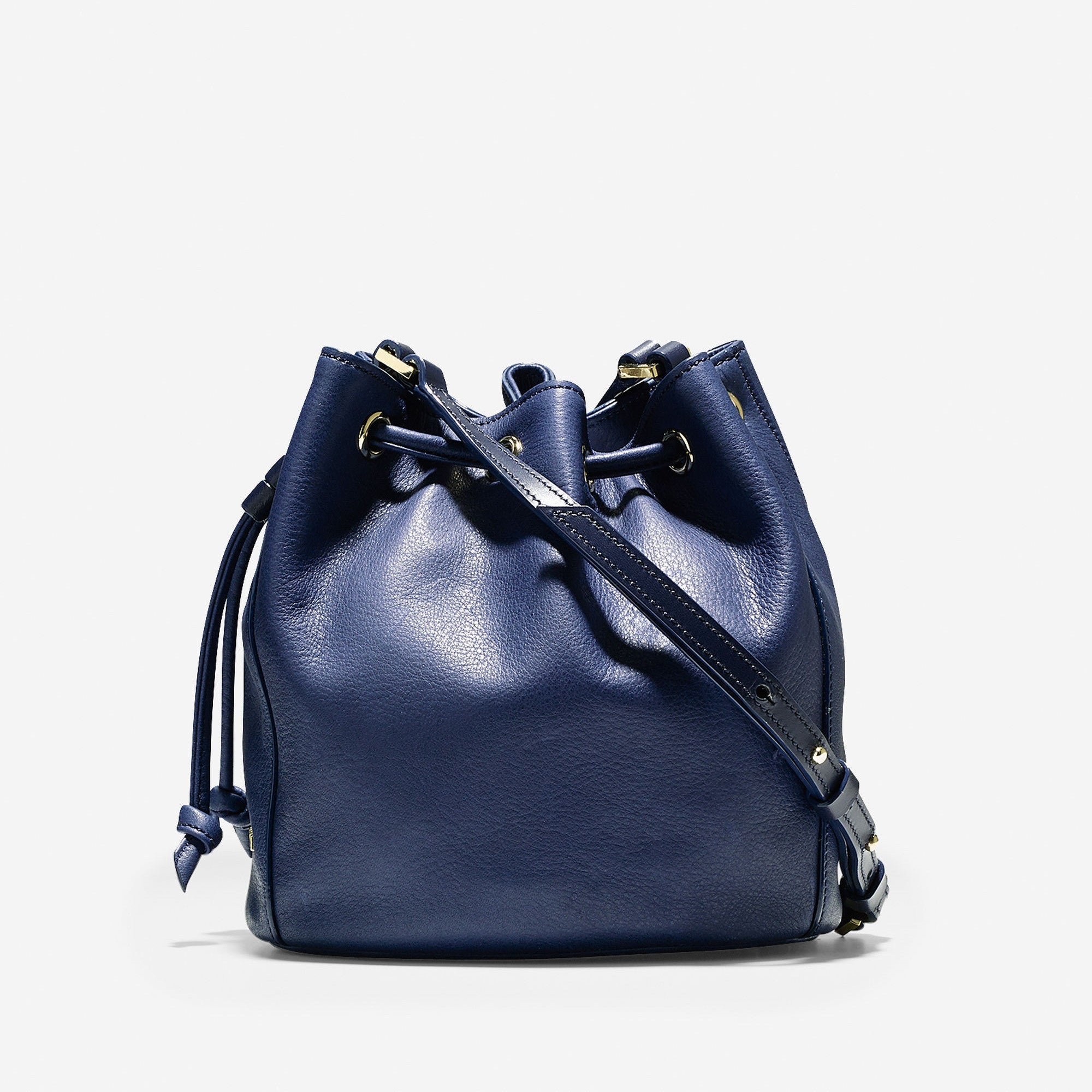 COLE HAAN Blazer Blue Felicity Mini Drawstring Back