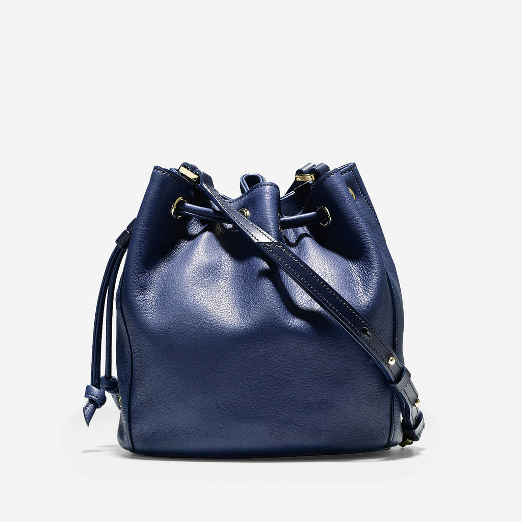 COLE HAAN Blazer Blue Felicity Mini Drawstring Back