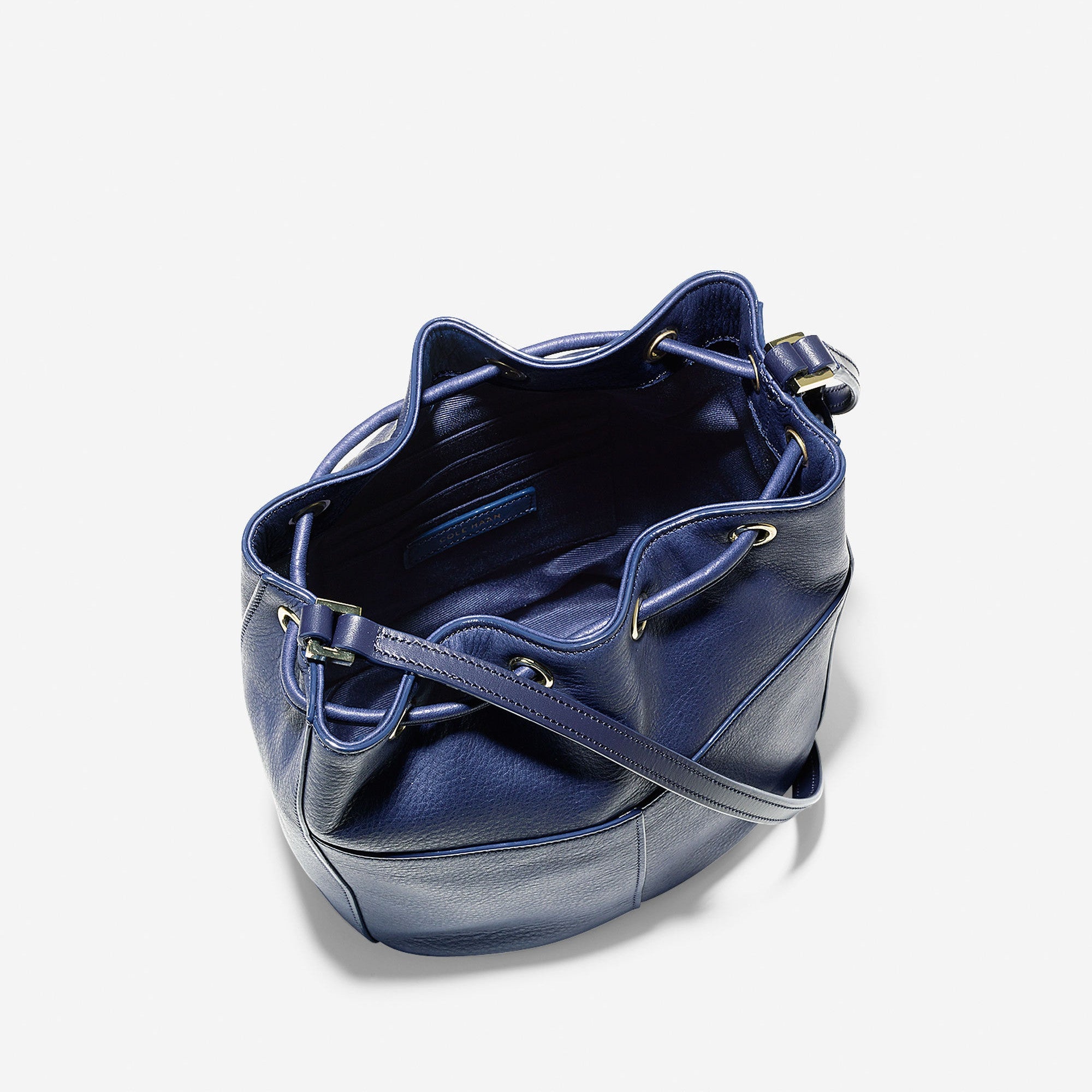 COLE HAAN Blazer Blue Felicity Mini Drawstring Interior