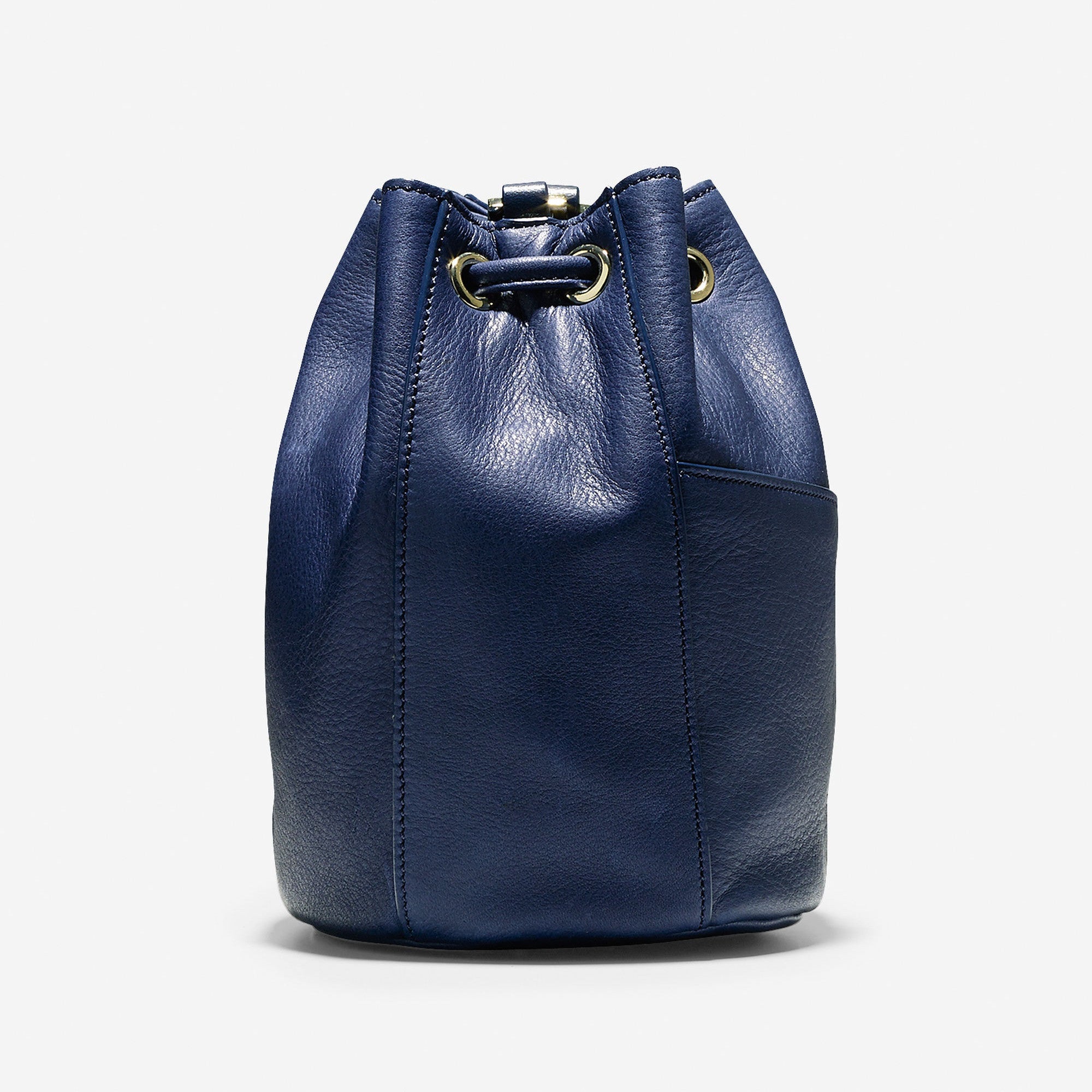 Navy blue 2025 bucket bag