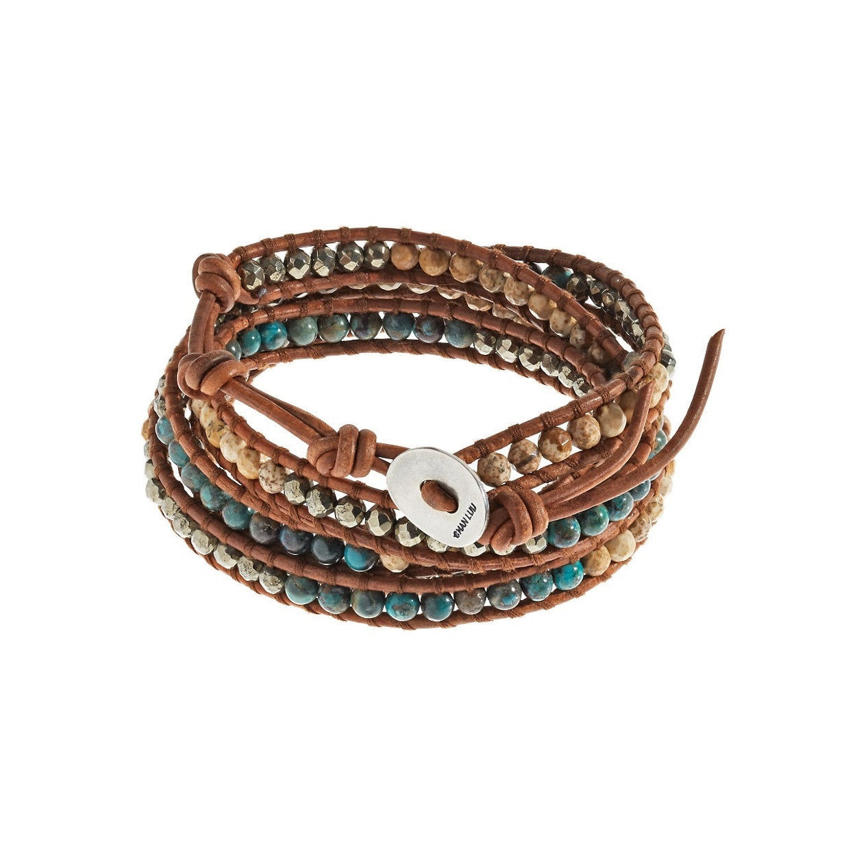 Chan Luu Turquoise and Opal Wrap Bracelet Bijoux Closet