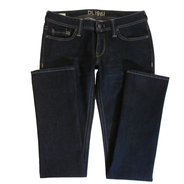 DL 1961 Premium Denim Kate Straight Jeans Front Folded