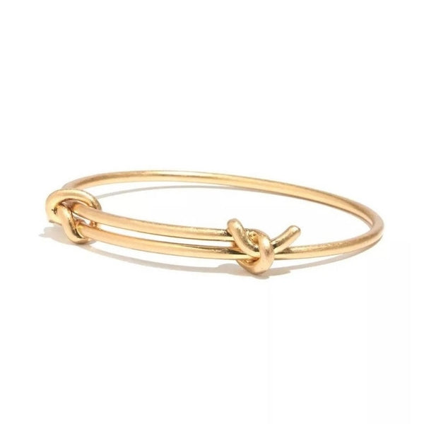 Double Knot Vintage Gold Bracelet