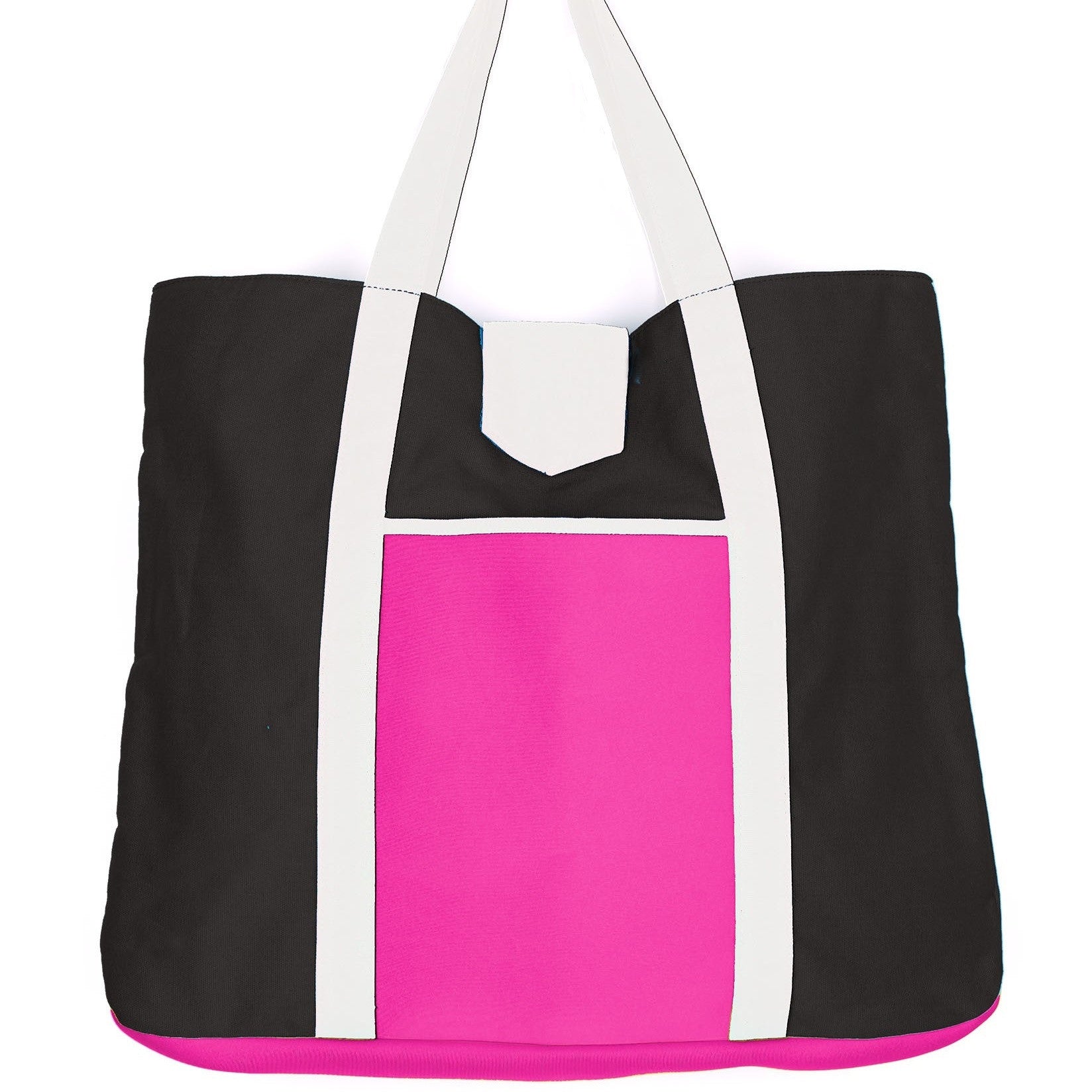 Echo Color Block Beach Tote - Pink