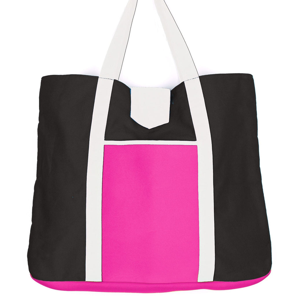 Echo Color Block Beach Tote - Pink