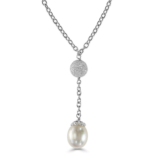 Effy Pearl Drop Sterling Silver Necklace