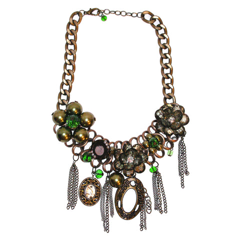 Limited Edition Green Floral Necklace