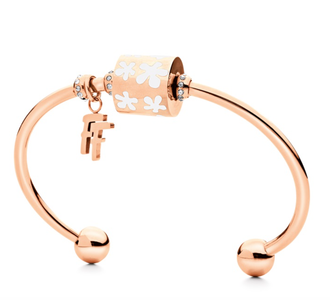 Folli Follie Floral Dice Cuff