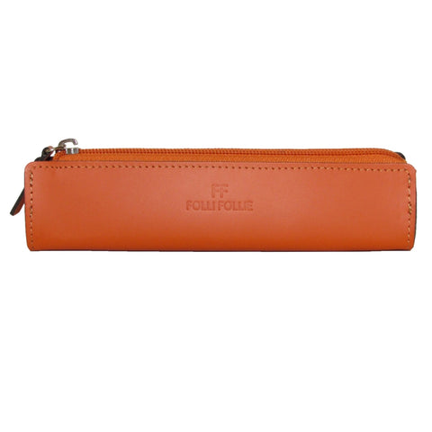 Folli Follie Orange Leather Pencil Case