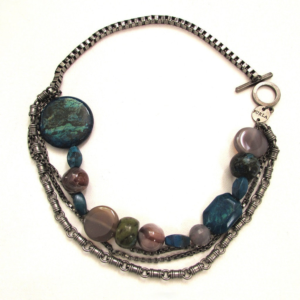 Furla Natural Stone Statement Necklace