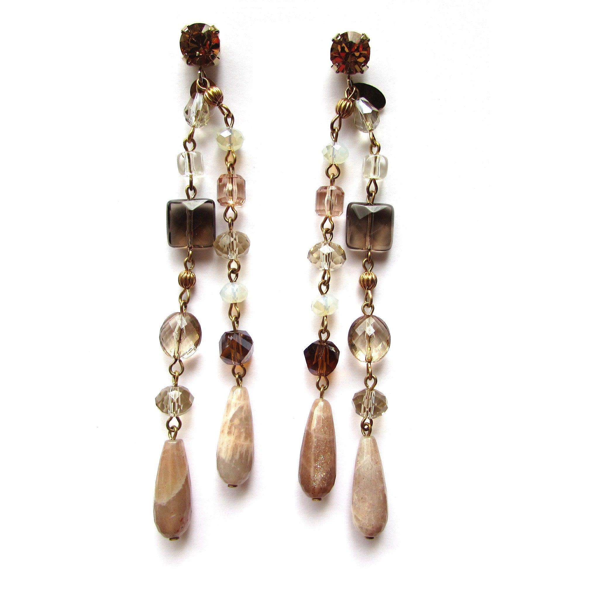 Furla Semi Precious Stones Long Earrings Bijoux Closet
