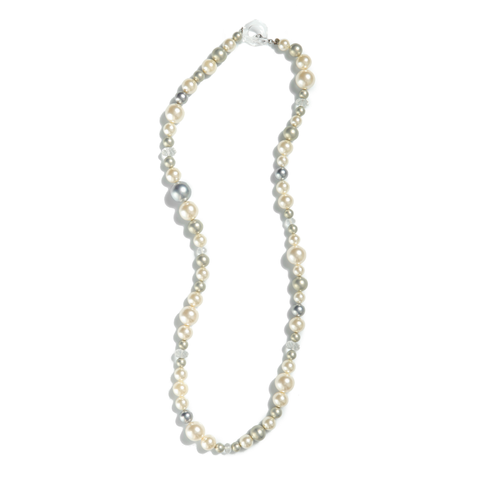 Furla Multicolor Pearl Long Necklace