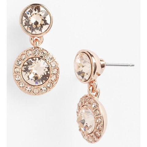 Givenchy-Swarovski Pavé Crystal Drop Earrings