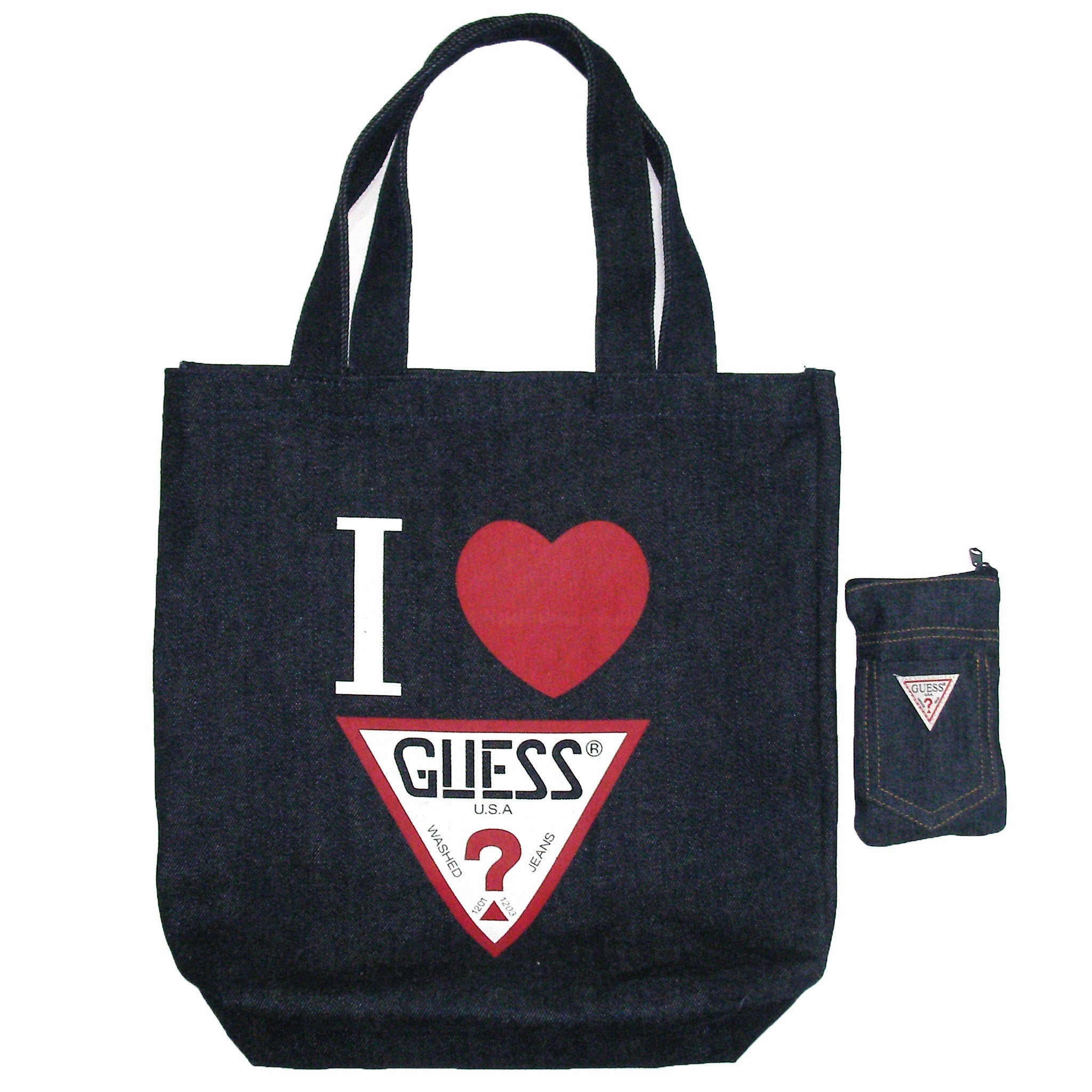 Guess Logo Beach Bag with Carryall pouch