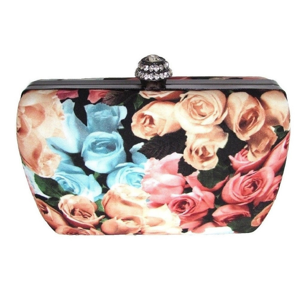 Harvé Benard Floral Box Clutch