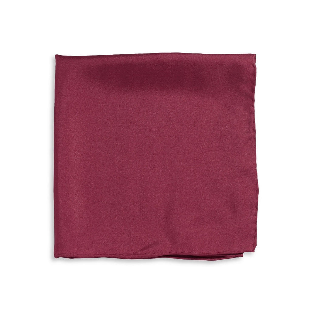 IMPUNTURA Silk Pocket Square - Wine
