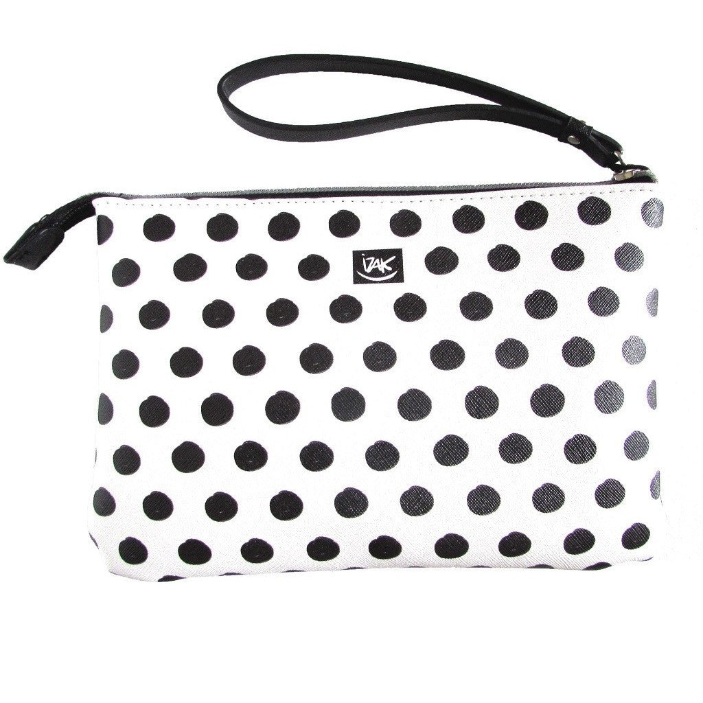 IZAK Polka Dot Paris Mood Wristlet Back View