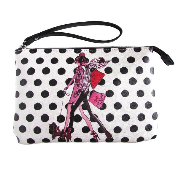 IZAK Polka Dot Paris Mood Wristlet