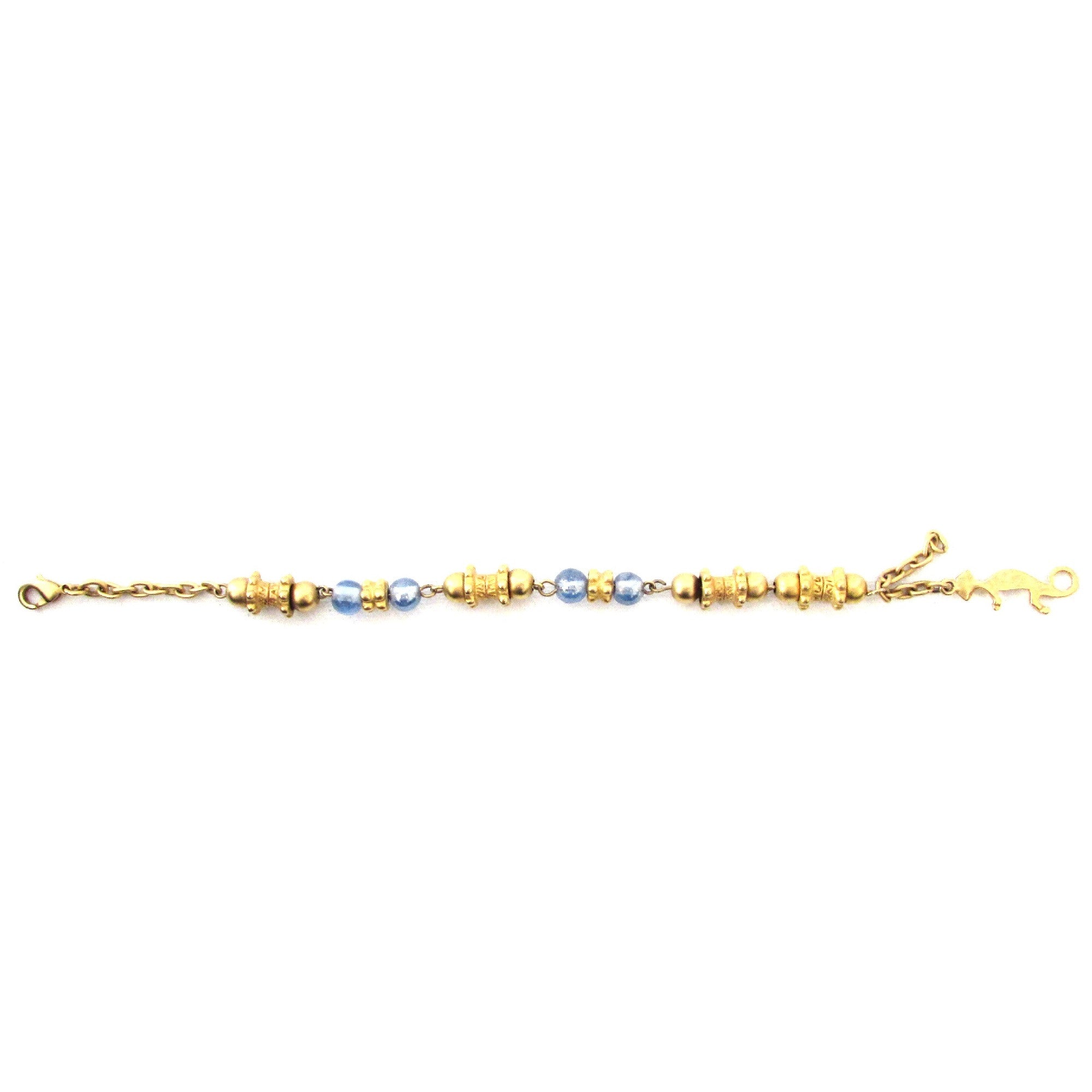 INCA Pre-Columbian Replicas 24 Karat Gold Bracelet Straight View