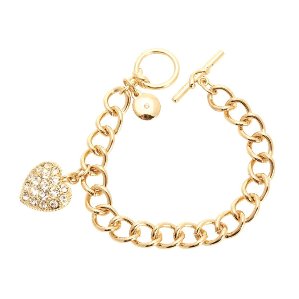 Jones New York Bracelet with Pave Heart Charm