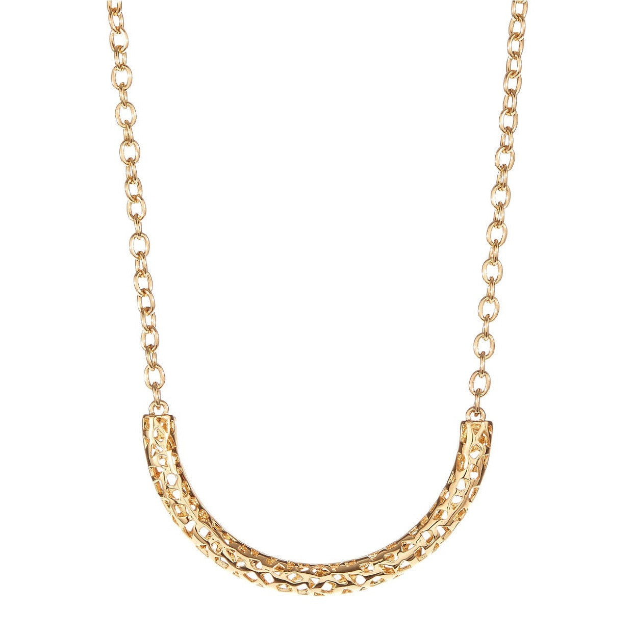 Kara Ross Gold Plated Cut out Necklace