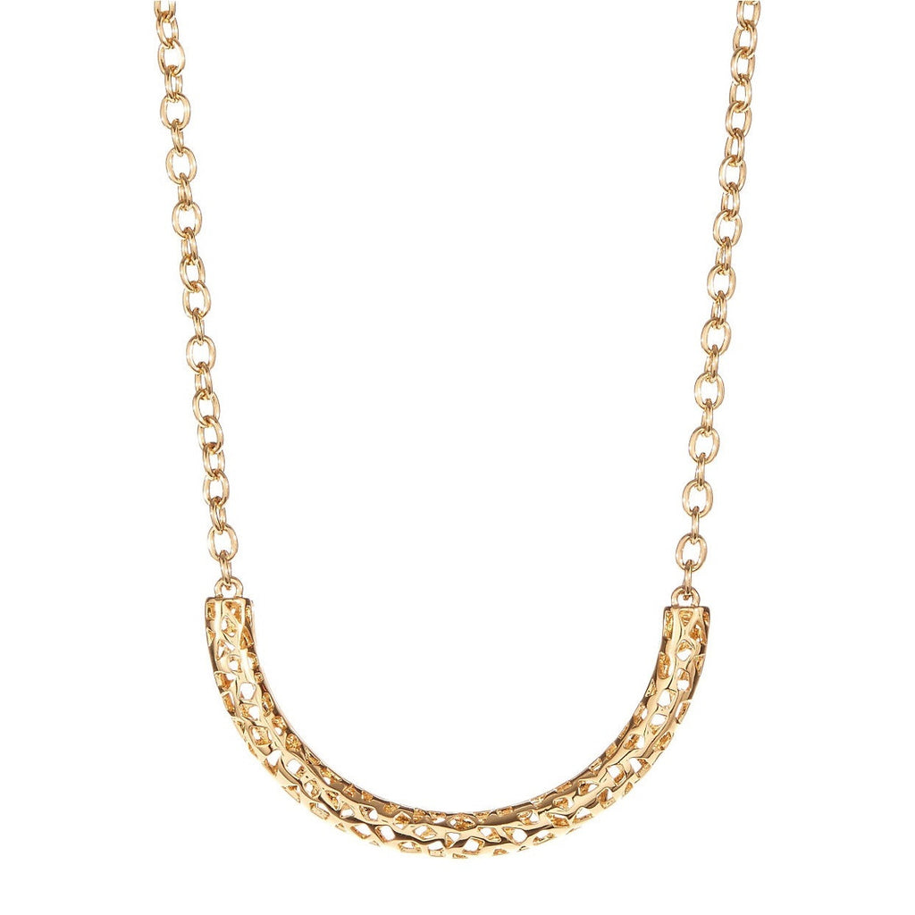 Kara Ross Gold Plated Cut out Necklace