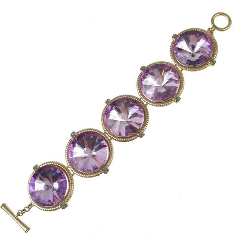 Kenneth Cole Purple Crystal Bracelet