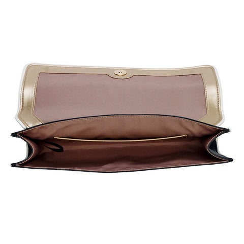 LAUREN RALPH LAUREN Contrast-Trim Clutch-Front