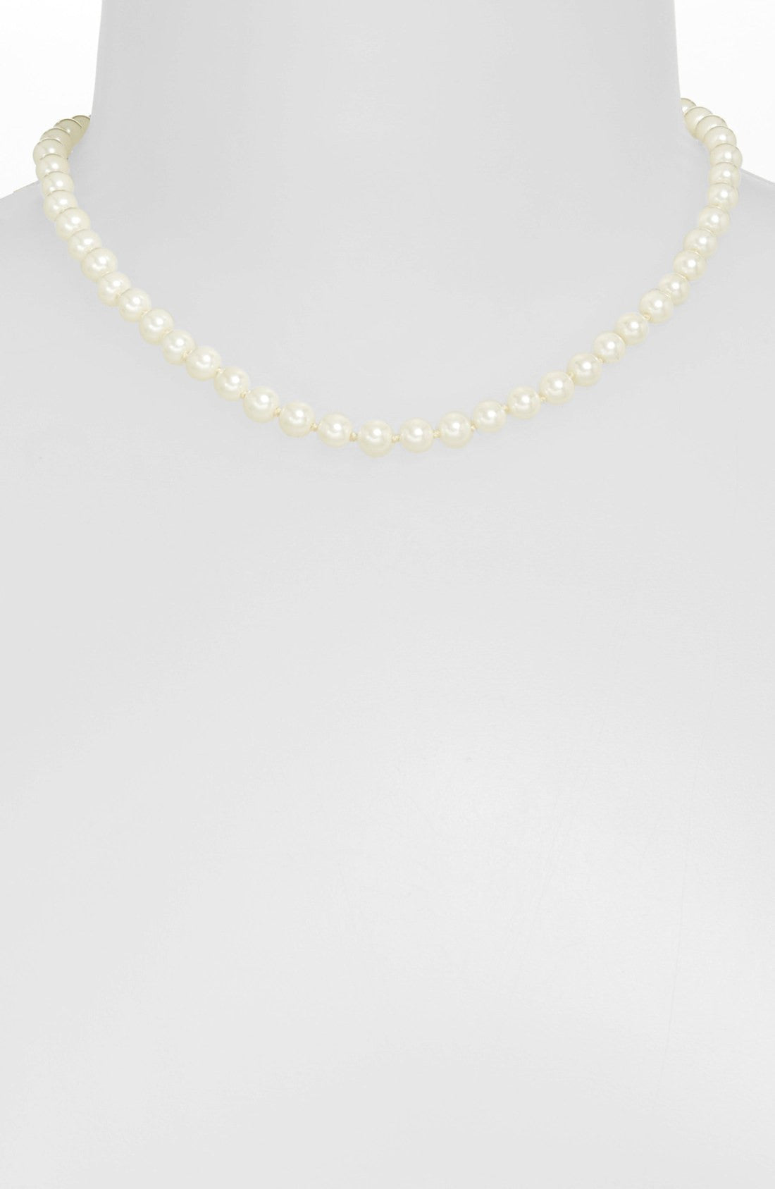 Lauren by Ralph Lauren Glass Pearl and Sterling Necklace Neck View