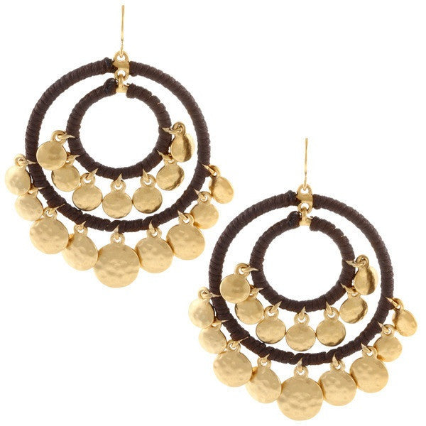Lauren Ralph Lauren Gypsy Double Hammered Hoops