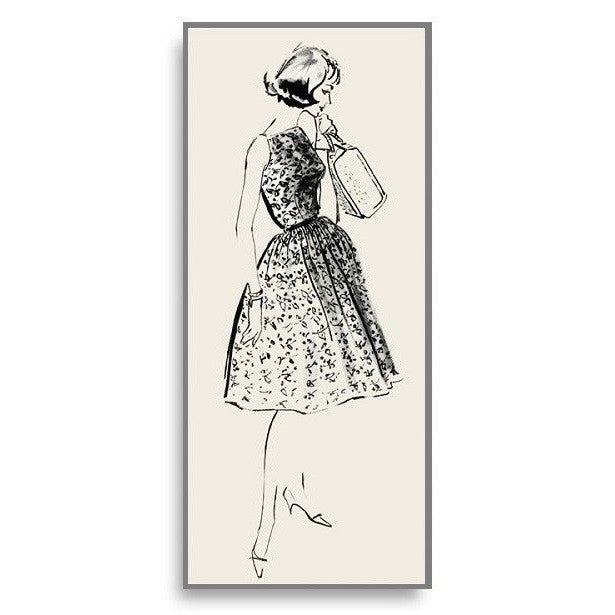Limited Edition Vintage Fashion Illustration Note Card Susanna