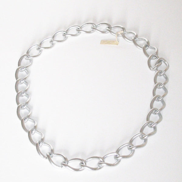 Massimo Dutti Chunky Silver Chain Necklace