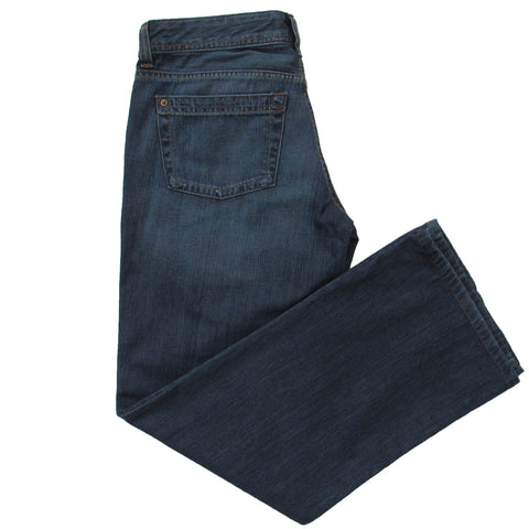 Massimo Dutti Woman Wide Leg Relaxed Denim Front Folded