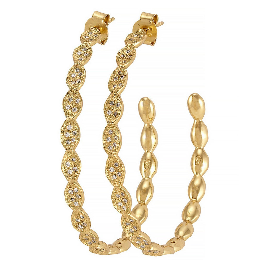 Melinda Maria Gold Plated Cubic Zirconia Earrings