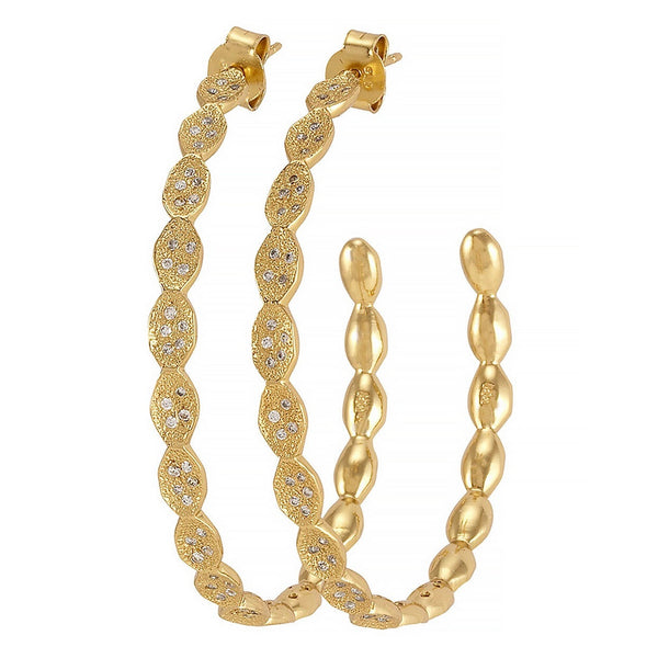 Melinda Maria Gold Plated Cubic Zirconia Earrings