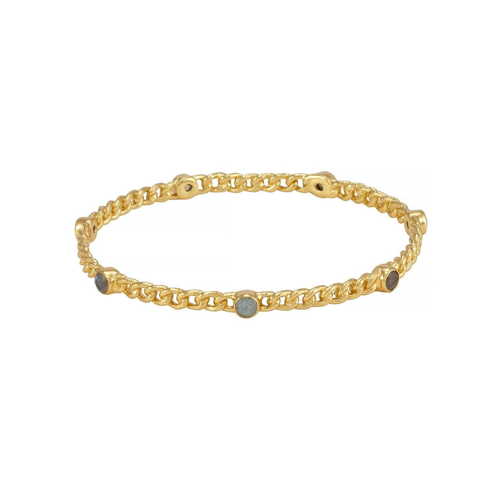 Melinda Maria Labradorite Stone Bangle