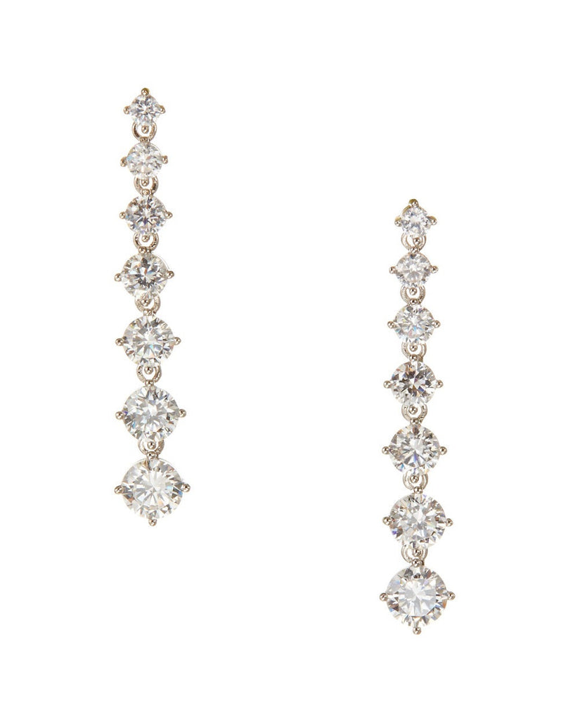 NADRI Graduated Cubic Zirconia Drop Earrings