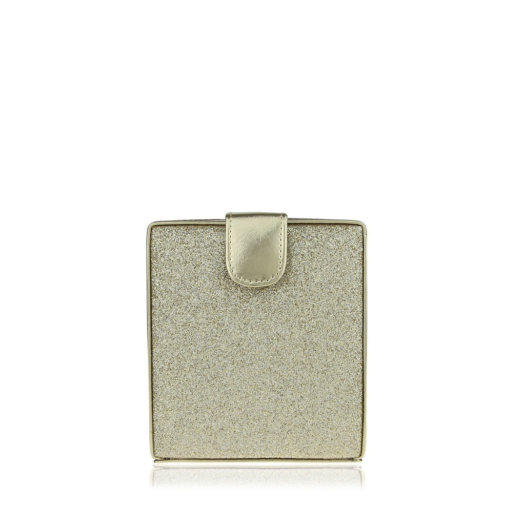 Nina Alannis Metallic Box Crossbody-Front
