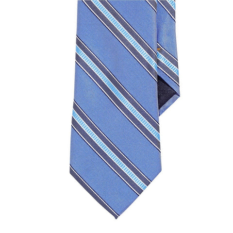 Nautica Wide Ribbon Silk Tie - Blue