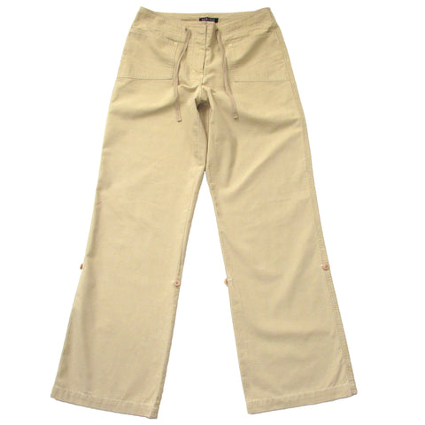 New York And Company Khaki Cargo Pants Legs Folded Front Look