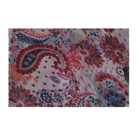 Paisley Floral Sheer Scarf