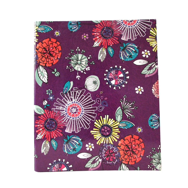 Purple Antique Floral Folder